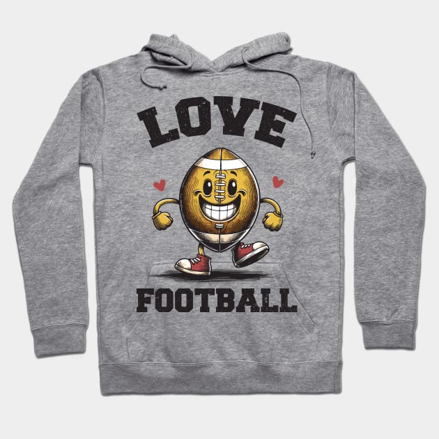 Love Football Hoodie by Yopi